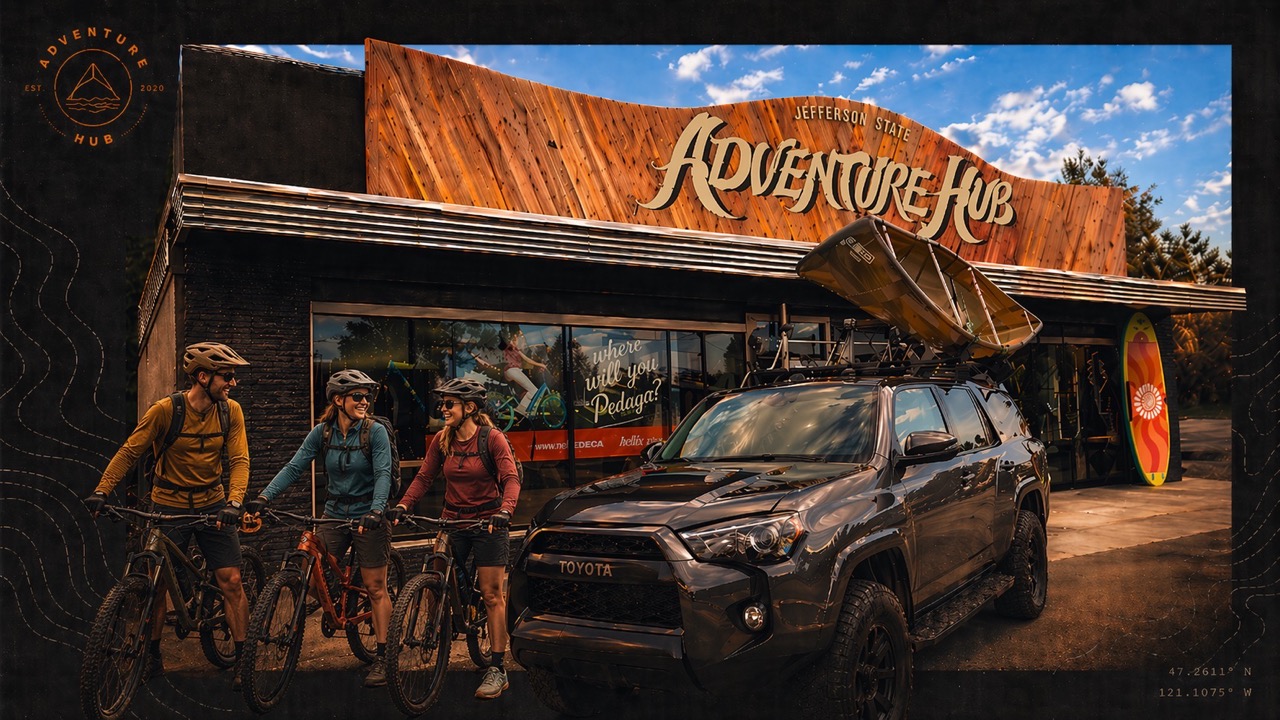 Adventure Hub website across devices